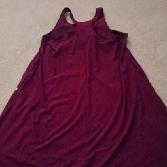 HALARA BREEZEFUL RACERBACK HIGH/LOW MIDI DRESS  L - Picture 8 of 11